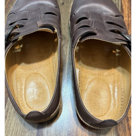 Haflinger Fisherman Womens Size 39-8 Brown Leather Clog Shoes - Picture 13 of 16